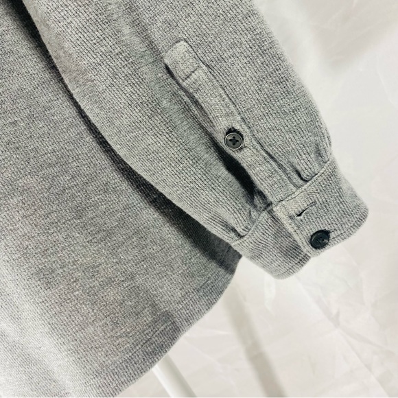 Madewell Dove Gray Shacket SOFT PLUSH COZY Double-Faced Fabric EUC Size Small - Picture 5 of 12